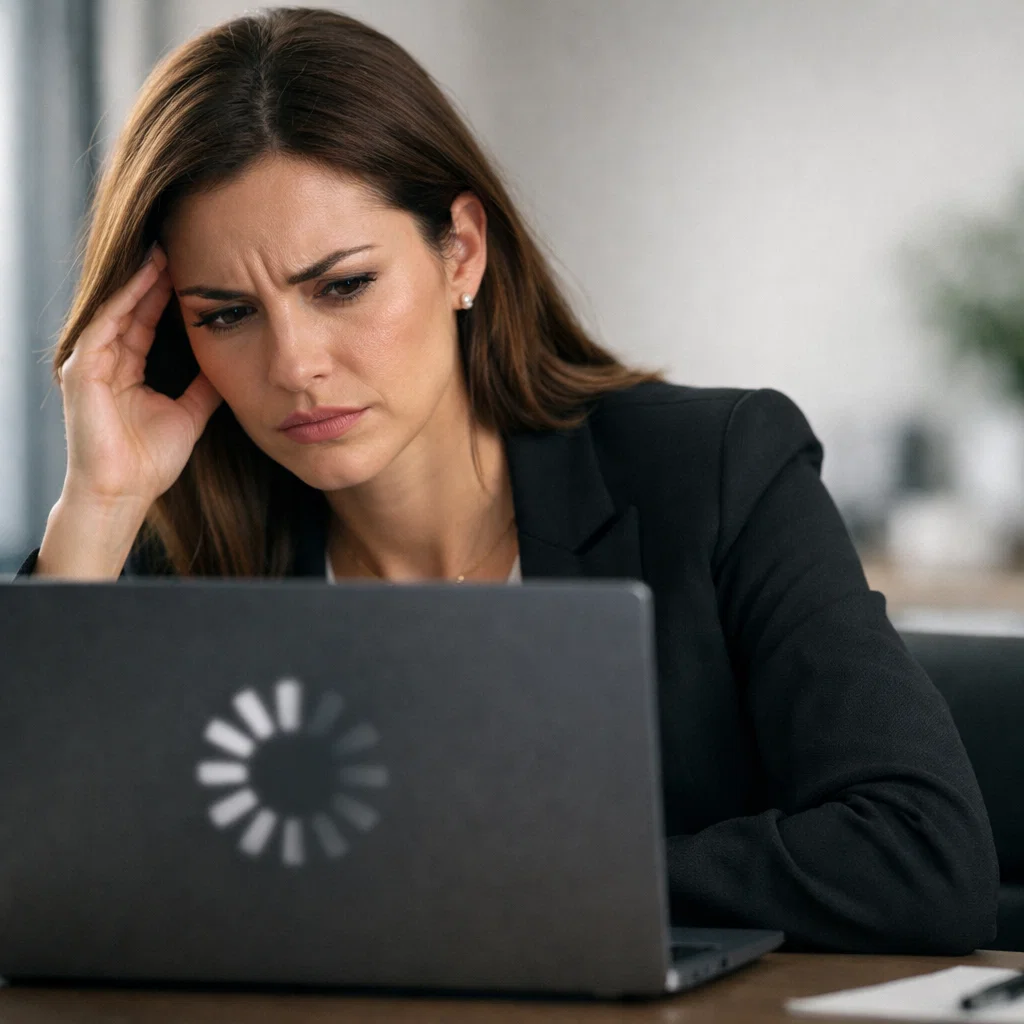 Web designer optimizing website performance and load speed